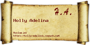 Holly Adelina névjegykártya